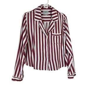 Rails- "Toledo" Red and White Button-up Pajama top
